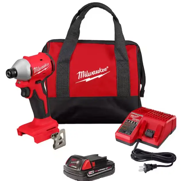 Milwaukee 3650-22CT M18™ Compact Brushless 1/4" Hex Impact Driver Kit