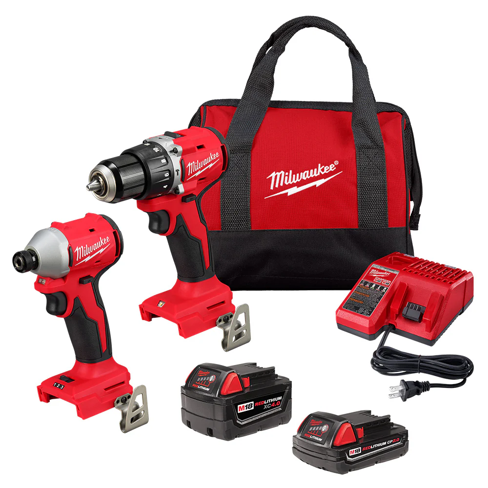 Milwaukee 3693-22CX M18™ Compact Brushless 2-Tool Combo Kit