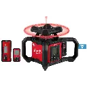 Milwaukee 3704-21 M18™ Red Exterior Dual Slope Rotary Laser Level Kit w/ Receiver & Remote