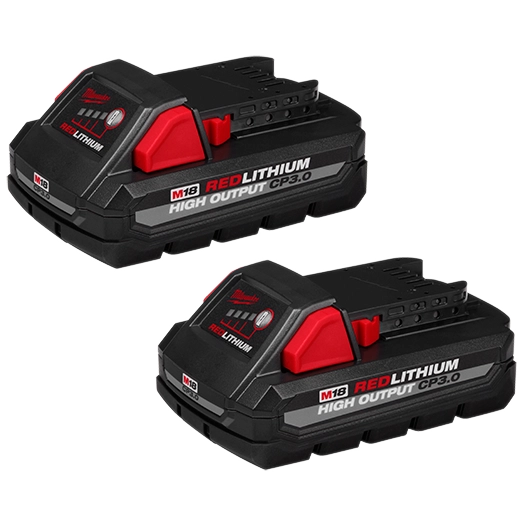 Milwaukee 48-11-1837 M18™ REDLITHIUM™ HIGH OUTPUT™ CP3.0 Battery 2-Pack