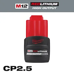 Milwaukee 48-11-2425 M12™ REDLITHIUM™ HIGH OUTPUT™ CP2.5 Battery Pack