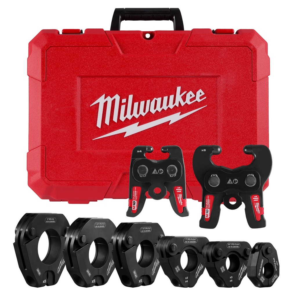Milwaukee 49-16-2697X 1/2" - 2" IPS-P Pivoting Press Ring Kit for M18™ FORCE LOGIC™ Press Tools