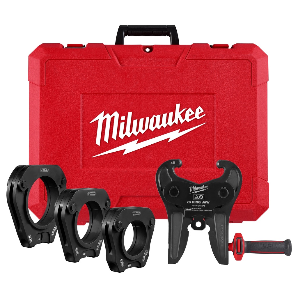 Milwaukee 49-16-2698X 2-1/2" - 4" IPS-P Pivoting Press Ring Kit for M18™ FORCE LOGIC™ Long Throw Press Tool