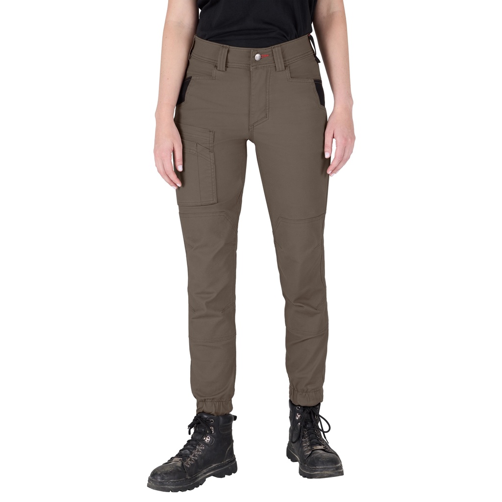 Milwaukee F652N-14R Women's GRIDIRON™ Double Knee Jogger Pants - Brown 14