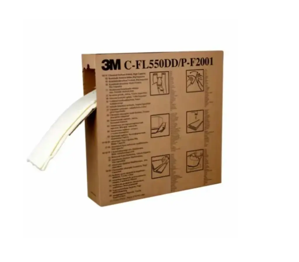 3M™ Chemical Sorbent Folded C-FL550DD, 127 mm x 15.2 m, 3 ea/Case