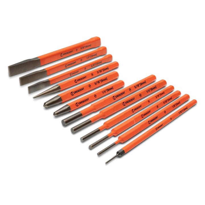 CRESCENT 12 Piece Punch and Chisel Set