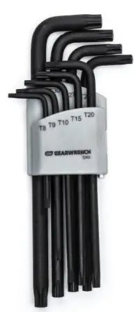 Gearwrench 9PC LONG ARM TORX KEY