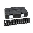 GearWrench 14 Piece 1/2" Drive 6 Point Deep Impact Metric Socket Set