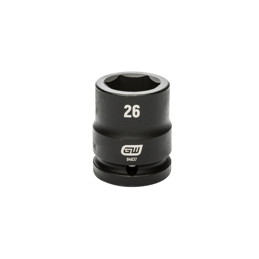 GearWrench 3/4" Drive 6 Point Standard Impact Metric Socket 26mm