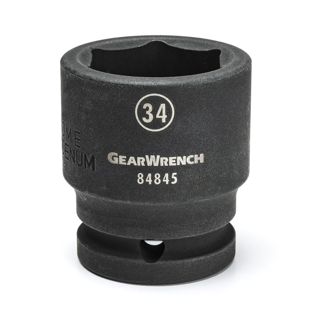GearWrench 3/4" Drive 6-PT Standard Impact Metric Socket 34mm