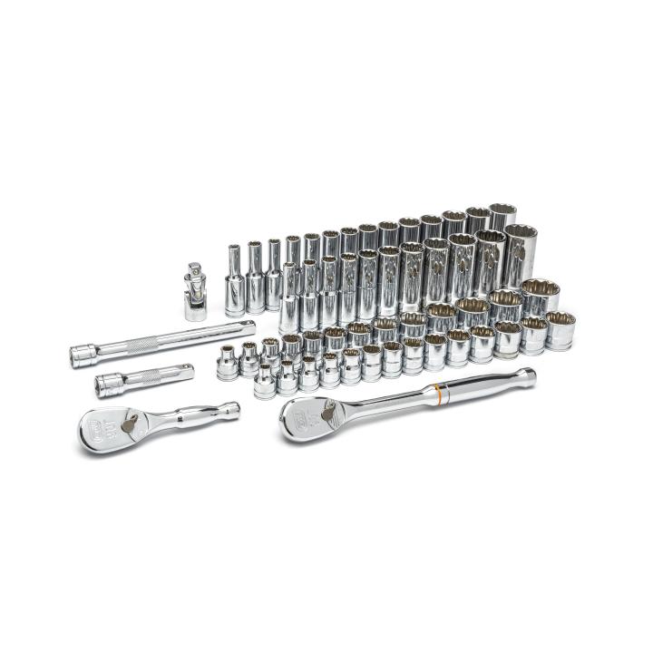 Gearwrench 57 Piece 3/8" Drive 12 Point Standard and Deep SAE/Metric Mechanics Tool Set