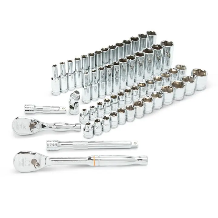 Gearwrench 57 Piece 3/8" Drive 6 Point Standard and Deep SAE/Metric Mechanics Tool Set