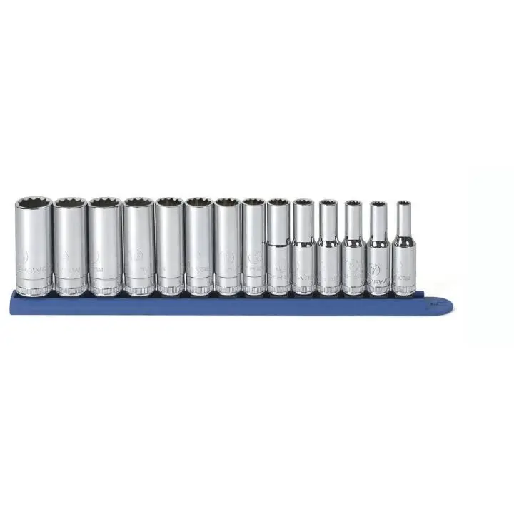 Gearwrench 14 Piece 3/8" Drive 12 Point Deep Metric Socket Set