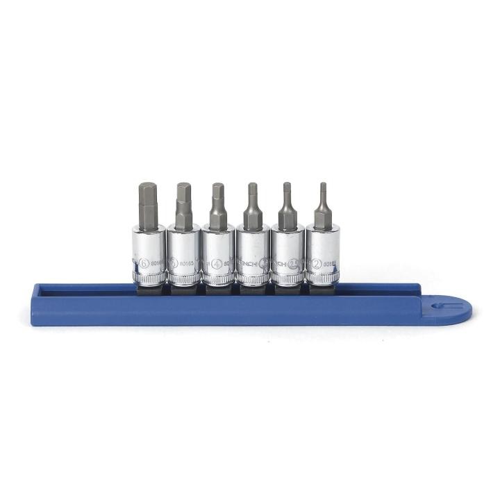 Gearwrench SET Socket Hex BIT Metric 1/4" Drive 6PC