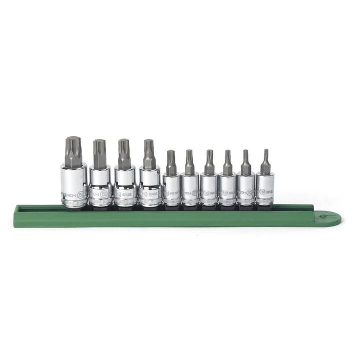 Gearwrench 10 Piece 1/4" & 3/8" Drive Torx® Bit Socket Set