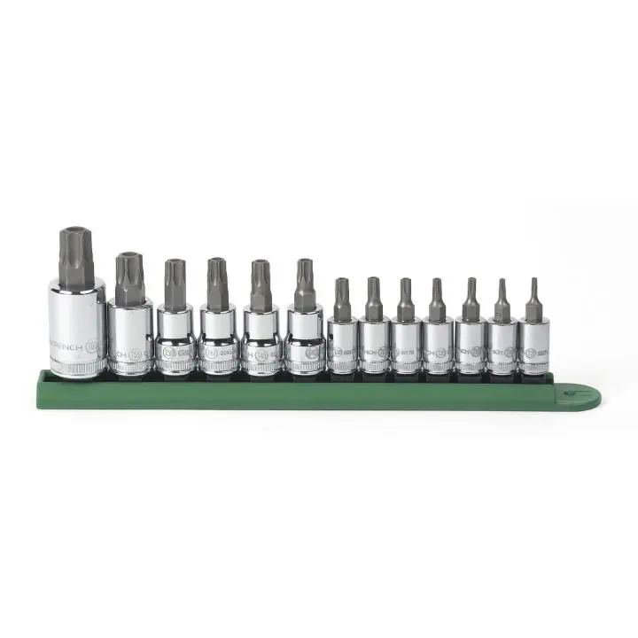 Gearwrench 13 Piece 1/4", 3/8" & 1/2" Drive Tamper Proof Torx® Bit Socket Set