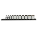 GearWrench 11 Piece 1/2" Drive 12-PT Standard SAE Socket Set