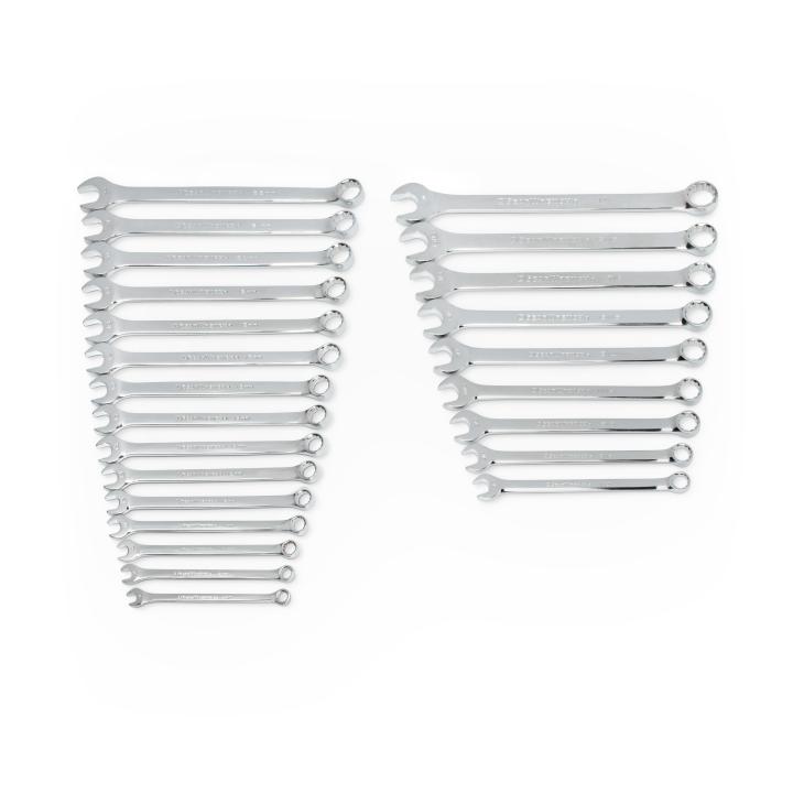 Gearwrench 24 Piece 12 Point Long Pattern Combination SAE/Metric Wrench Set
