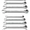 Gearwrench 10 Piece 72-Tooth 12 Point Ratcheting Combination SAE/Metric Wrench Set