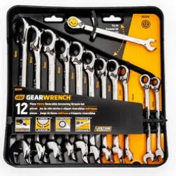 GEARWRENCH SET WR RAT REV MET 12PC
