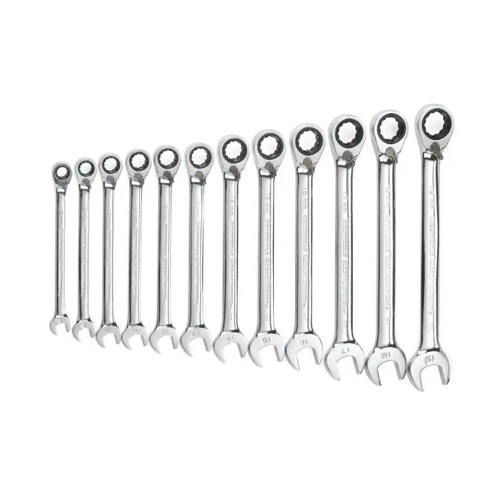 Gearwrench 12 Piece 72-Tooth 12 Point Reversible Ratcheting Combination Metric Wrench Set