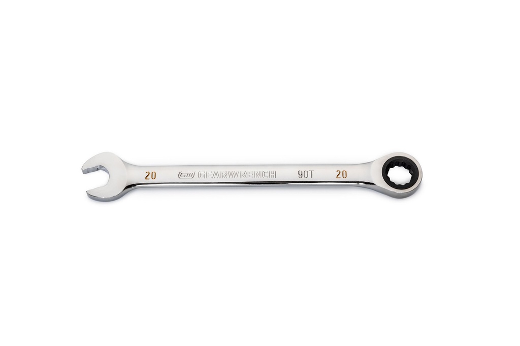 GearWrench 20mm 90-Tooth 12-PT Ratcheting Combination Wrench