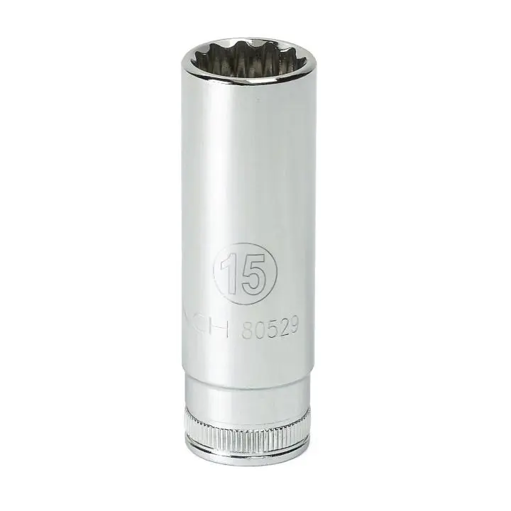 GEARWRENCH 3/8" Drive 12 Point Deep Metric Socket 19mm