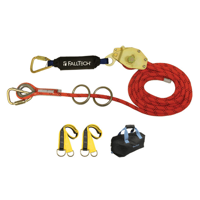 Falltech 77602K 60' Temp HLL Kit 2-person Kernmantle w/Energy Absorber