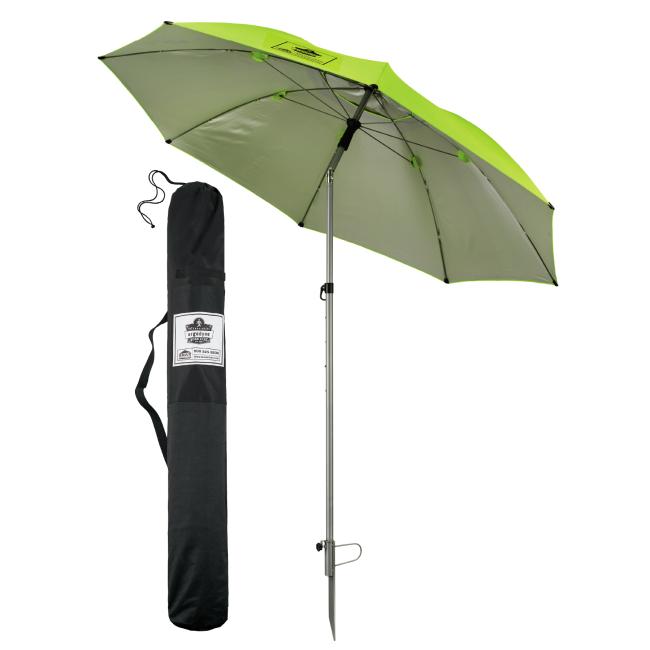 Ergodyne Shax 12967 Lightweight Work Umbrella Lime