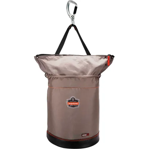 Ergodyne Arsenal 15976 XL Hoist Bucket - Swiveling Carabiner - Zipper XL Gray