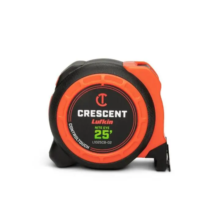 Crescent Lufkin 1-3/16" x 25' CONTROLTOUCH NITE EYE™ Tape Measure