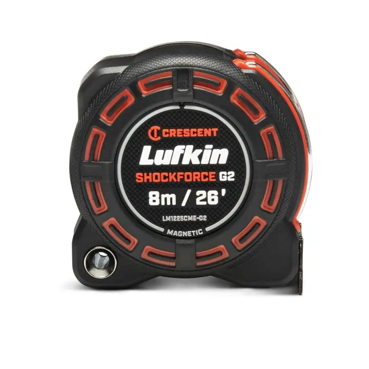 Crescent Lufkin 1-1/4" x 8m/26' SHOCKFORCE™ G2 Magnetic Tape Measure
