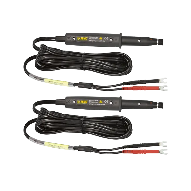 AEMC Kelvin Probes 10 ft (10A, Spring Loaded)(2118.77)
