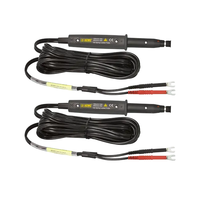 AEMC Kelvin Probes 20 ft (10A, Spring Loaded) (2118.78)