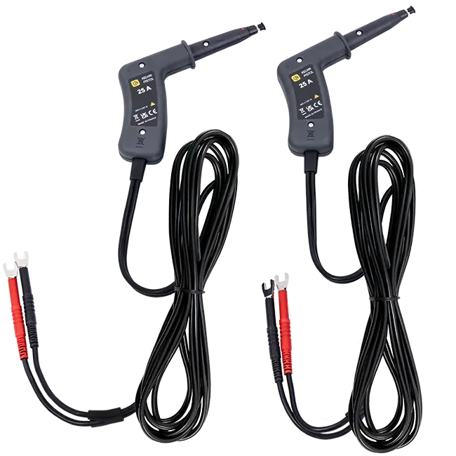 AEMC Kelvin Probes Pistol Grip 10 ft 25A, Spring Loaded Replacement for Cat #2118.75 (2118.84)