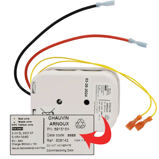 AEMC Battery – Replacement NiMH 6V 9000mAH for Model 6240, 6250, & 6255 Replacement for Cat #2960.42 & Cat #2960.43 (2129.91)