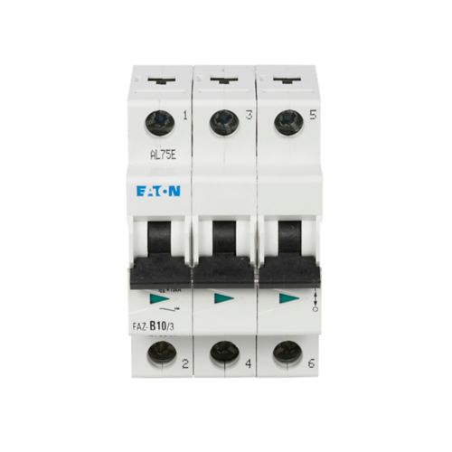 Eaton FAZ-C7/3-RT branch protector, UL 1077 Industrial miniature circuit breaker
