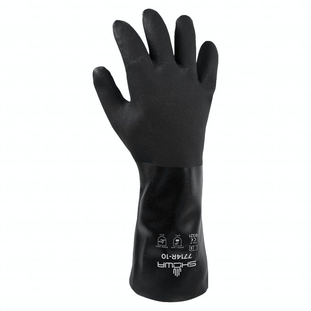 Showa 7714R-10 Chemical Protection Gloves