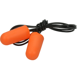 Ear Plug Corded 32DB NRR Orange PU Foam Mega Bullet, Pack 100