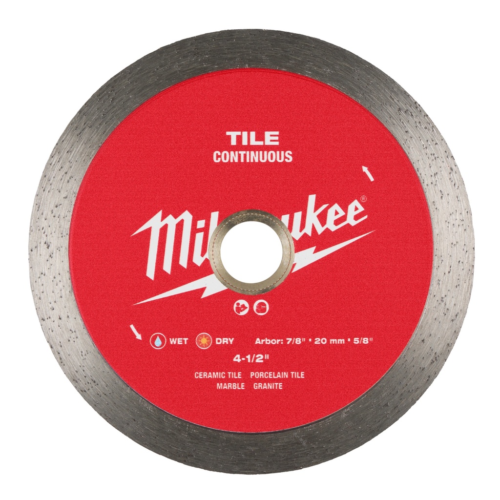 Milwaukee 49-93-9504 4-1/2" Continuous Tile Diamond Blade