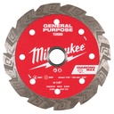 Milwaukee 49-93-9104 4-1/2" DIAMOND MAX™ Turbo, General Purpose Diamond Blade