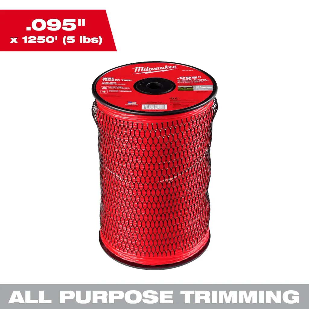 Milwaukee 49-16-2813 .095" x 1250' (5 lbs.) Twisted Trimmer Line