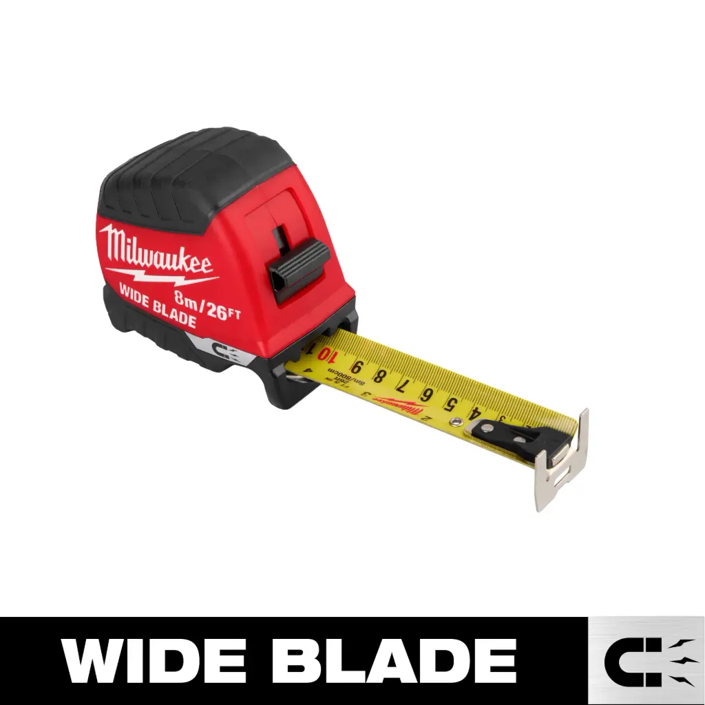 Milwaukee 48-22-1226M 8m/26ft Wide Blade Magnetic Tape Measure