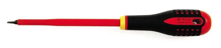 Bahco BAHBE-8040S 8-3/4" 1000V Insulated Ergo™ Slotted Screwdriver Tip 5/32" 0.8X4.0X100