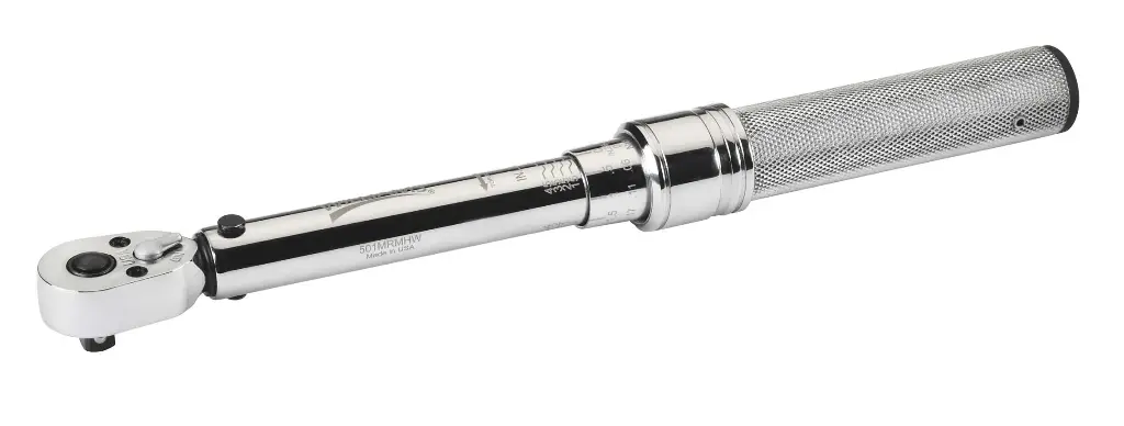 Williams 1/4" Drive Dual Scale Micrometer Adjustable Torque Wrench (20-150 in-lb / 2.8-15.3 Nm)