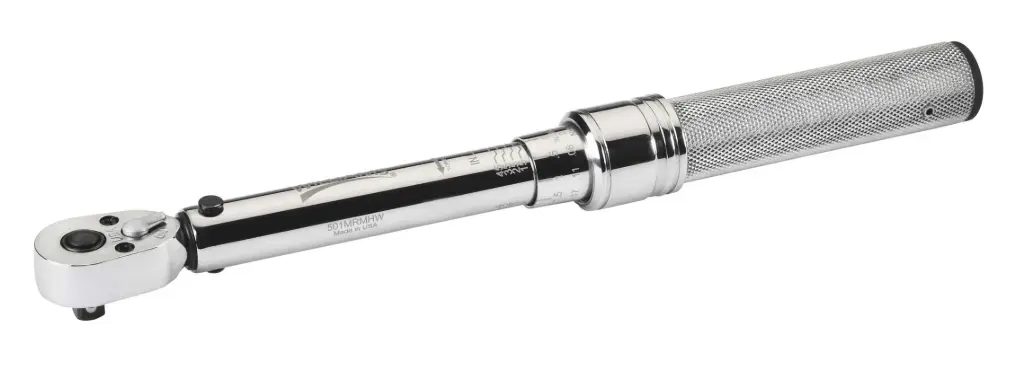 Williams 3/8" Drive Dual Scale Micrometer Adjustable Torque Wrench (50-250 in-lb / 5.6-28 Nm)