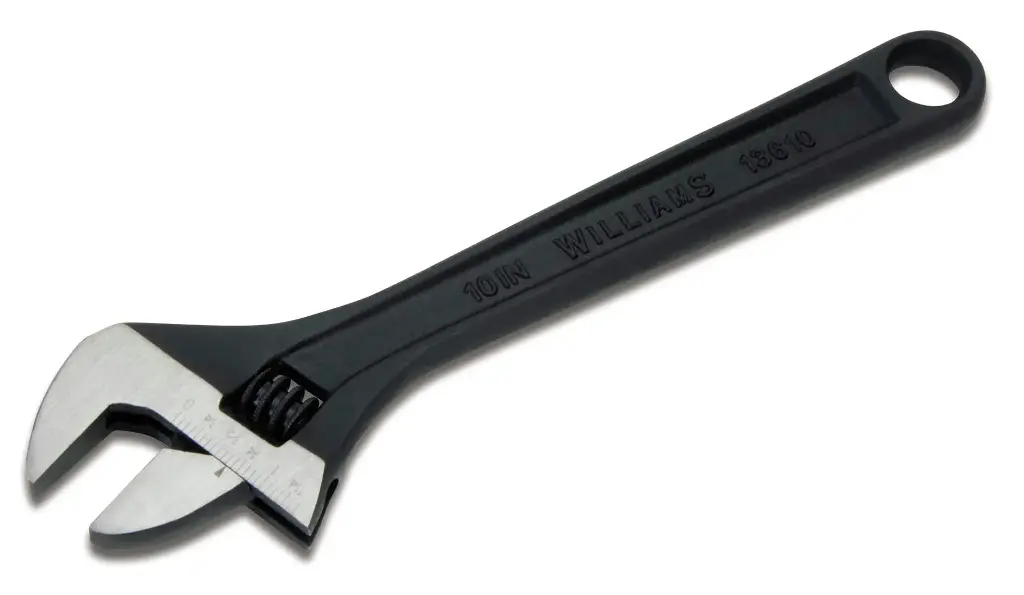 Williams BLACK ADJ WRENCH 6IN (JHW13606A)