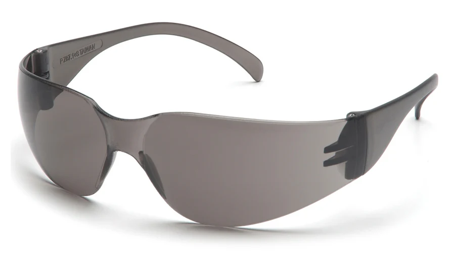 Pyramex S4120S Frameless Intruder Safety Glasses, Gray, Hardcoated