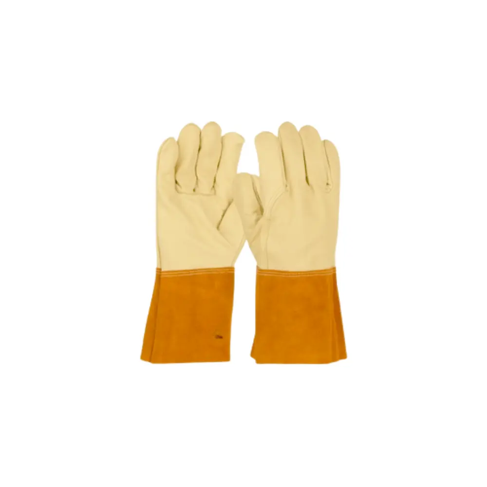 RADNOR™ Large 12" Brown Regular Cowhide Unlined Hot/Heavy Material Handling Welders Gloves
