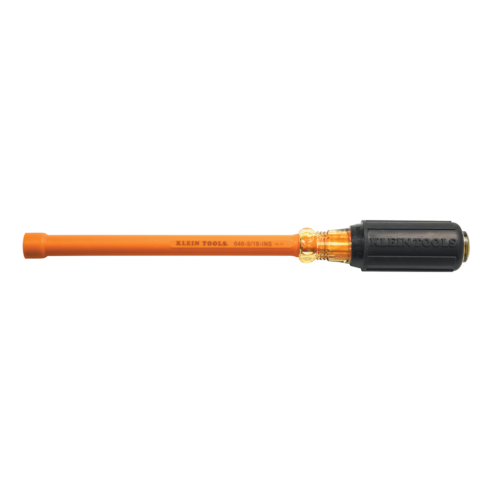 Klein 5/16-Inch Insulated Nut Driver with 6-Inch Shank (646516INS)